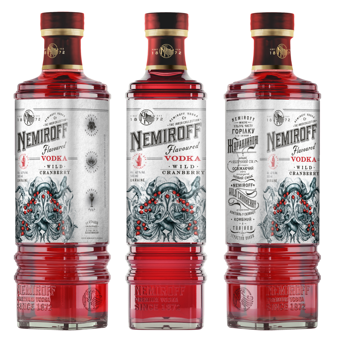 Nemiroff Дика Журавлина: ягідний акцент у колекції The Inked Collection