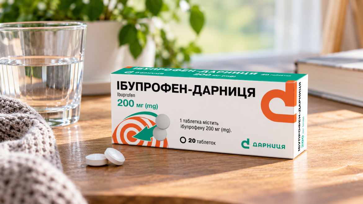 Ібупрофен — застосування при болю та підвищеній температурі